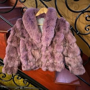 Beautiful colored real mink fur jackets petite fit